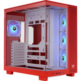 Thermaltake View 380 XL TG ARGB boîtier midi tower Rouge | 2x USB-A | 1x USB-C | RGB | Verre Trempé