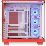 Thermaltake View 380 XL TG ARGB boîtier midi tower Rouge | 2x USB-A | 1x USB-C | RGB | Verre Trempé