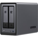 UGREEN DXP2800 + 2x 4 TB Seagate IronWolf HDD Bundle, NAS 