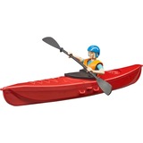 bruder Kayak bworld avec figurine, Modèle réduit de voiture Rouge, 63155
