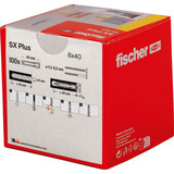 fischer Cheville à expansion SX Plus 8x40 Gris clair