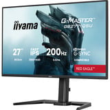 iiyama G-Master GB2771QSU-B1 Red Eagle 27" Moniteur gaming Noir (Mat), 1x DisplayPort, 2x HDMI, 2x USB-C, 2x USB-A, 200 Hz, 68,6 cm (27"), 2560 x 1440 pixels, Wide Quad HD, Noir