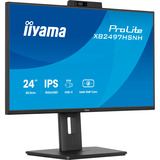 iiyama ProLite XB2497HSNH-B1 23.8" Moniteur Noir (Mat), 1x DisplayPort, 1x HDMI, 3x USB-C, 2x USB-A, 1x RJ-45, 60,5 cm (23.8"), 1920 x 1080 pixels, Full HD, Noir
