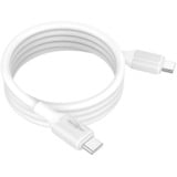 Ansmann Câble en silicone USB-C vers USB-C Blanc