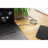 Ansmann Câble en silicone USB-C vers USB-C Blanc