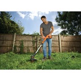 BLACK+DECKER Coupe-herbe sans fil ST1823, 18Volt, Coupe-bordures Orange/Noir, (orange/noir, batterie Li-Ion (1,5Ah))