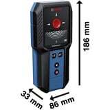 Bosch Appareil de localisation GMS 120-27 Professional, Appareils de repérage Bleu/Noir