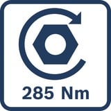 Bosch GDX 18V-285 2800 tr/min Clé 1,1 kg Noir, Bleu, Visseuse à choc Bleu, Perceuse à poignée pistolet, Clé, Noir, Bleu, 2800 tr/min, 2000 tr/min, 2800 tr/min