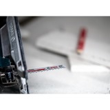 Bosch T 141 HM Lames de scie sauteuse Carbone 2 pièce(s), Lame de scie Lames de scie sauteuse, Panneau en fibre de ciment, Plastique renforcé en fibre de verre, Plaque de plâtre, Carbone, Noir, Rouge, Acier inoxydable, 4,3 mm, 5 cm