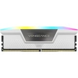 Corsair 64 Go DDR5-6000 Kit, Mémoire vive Blanc, CMH64GX5M2B6000C40W, Vengeance RGB, XMP 3.0