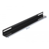 DeLOCK 66868 accessoire de racks Équerre de fixation, Rails Noir, Équerre de fixation, Noir, Métal, 48,3 cm (19"), 450 mm, 40 mm