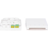 Digitus Boîtier FTTH avec 2 x coupleurs LC/APC DX avec obturateur Blanc
