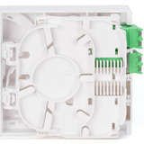 Digitus Boîtier FTTH avec 2 x coupleurs LC/APC DX avec obturateur Blanc