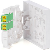 Digitus Boîtier FTTH avec 2 x coupleurs LC/APC DX avec obturateur Blanc