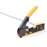 Digitus Outil de sertissage multimodulaire, Pass through, Pince à sertir Jaune