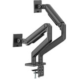 Digitus Support double pour moniteur, 2x 45", 2x 20 kg, Support de moniteur Noir