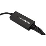 Digitus USB 2.0 > 4x RS232, Câble Noir, 1,5 mètre
