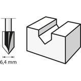 Dremel Fraise à rainure en V HSS Ø 6,4mm (640) 