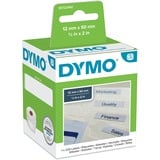 Dymo LW étiquettes autocollantes authentiques pour dossier suspendu | 12 mm x 50 mm | rouleau de 220 étiquettes faciles à décoller | pour les étiqueteuses LabelWriter Blanc, Blanc, Imprimante d'étiquette adhésive, Papier, Permanent, Rectangle, LabelWriter