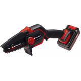 EINHELL Power X-Change Tronçonneuse à batterie GE-PS 18/15 Li Kit sac, 18 Volts, Scie de taille Noir/Rouge