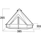 Easy Camp Vaulen Tipi 120484, Tente Marron