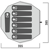 Easy Camp Vaulen Tipi, pour 7 personnes, Tente Marron