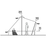 Easy Camp Vaulen Tipi, pour 7 personnes, Tente Marron