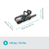 GARDENA PowerSaw 250/18V P4A, 14790-20, Scie à chaîne Gris/Turquoise