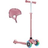 GLOBBER Primo Plus Lights incl. casque, Trottinette Rose/Rose