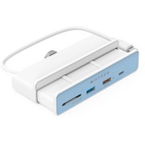 Hyper Hub USB-C HyperDrive 6-en-1 pour iMac 24″. Blanc