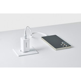 Intenso Power Adapter W40CC GaN chargeur Blanc, 2x USB-C