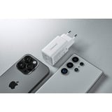 Intenso Power Adapter W40CC GaN chargeur Blanc, 2x USB-C