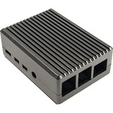 Inter-Tech 88887359 accessoire pour carte de développent Emplacement Noir, Boîtier Noir, Emplacement, Raspberry Pi, Raspberry Pi, Noir, Aluminium, 90 mm