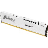Kingston FURY FURY Beast 32 Go 6000 MT/s DDR5 CL30 DIMM White EXPO, Mémoire vive Blanc, 32 Go, 1 x 32 Go, DDR5, 288-pin DIMM, Blanc