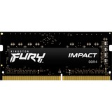 Kingston FURY FURY Impact module de mémoire 32 Go 1 x 32 Go DDR4 3200 MHz, Mémoire vive Noir, 32 Go, 1 x 32 Go, DDR4, 3200 MHz, 260-pin SO-DIMM, Noir