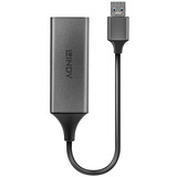Lindy Convertisseur Ethernet Gigabit USB 3.0, Carte réseau Argent