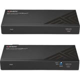 Lindy Extendeur KVM Cat.6 150m, Extension DisplayPort Noir