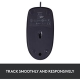 Logitech B100 Optical USB Mouse, Souris Noir, Ambidextre, Optique, USB Type-A, 800 DPI, Noir