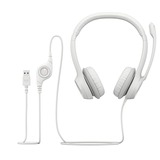 Logitech H390 casque on-ear Blanc