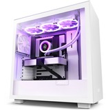NZXT H7 boîtier midi tower Blanc (mat) | 2x USB-A | 1x USB-C | Verre Trempé