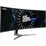 SAMSUNG Odyssey C49RG94SSR 124,5 cm (49") 5120 x 1440 pixels UltraWide Dual Quad HD LED Bleu, Gris, Moniteur gaming Bleu foncé/gris, 124,5 cm (49"), 5120 x 1440 pixels, UltraWide Dual Quad HD, LED, 4 ms, Bleu, Gris