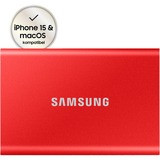 SAMSUNG Portable T7, 1 To  SSD externe Rouge, MU-PC1T0R/WW, USB 3.2 Gen.2 (10 Gbps)