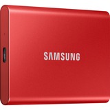 SAMSUNG Portable T7, 1 To  SSD externe Rouge, MU-PC1T0R/WW, USB 3.2 Gen.2 (10 Gbps)