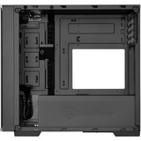 SilverStone  boîtier mini tower Noir | 2x USB-A | 1x USB-C | Verre Trempé