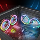 Thermaltake SWAFAN 12 RGB 120x120x25 ventilateurs de boîtier Noir, 3 pièces, 120 x 120 x 25 mm
