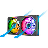 Thermaltake SWAFAN UNIFY 240 ventilateur de boîtier RGB  Noir, 244 x 124 x 28 mm, PWM