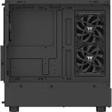 Thermaltake  boîtier midi tower Noir | 2x USB-A | 1x USB-C | Window