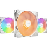 be quiet! Light Wings LX PWM 140mm Inversé ventilateurs de boîtier RGB  Blanc, 3 pièces, 140 x 140 x 25 mm