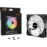 be quiet! Light Wings LX PWM high-speed ventilateur de boîtier RGB  Noir, 140 x 140 x 25 mm
