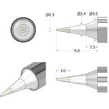 iFixit Pointe de soudure fine FixHub, Fer à souder Argent